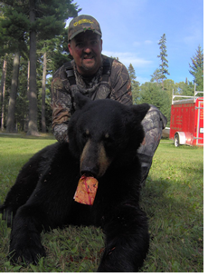 Bear Hunting Lake of the woods Ontario Lecuyer Lodge