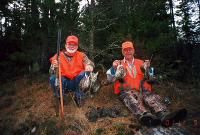 Grouse Hunting Lake of the woods Ontario Lecuyer Lodge